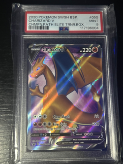 Charizard V SWSH050 PSA 9 Pokemon SWSH: Sword & Shield Promo Full Art Holo - Image 1