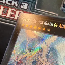 YuGiOh! ALIN-EN047 Chasma, Dragon Ruler of Auroras 1st Edition Secret Rare NM - Image 3