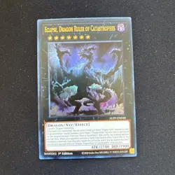Yugioh Eclipse, Dragon Ruler of Catastrophes ALIN-EN048 Ultra Rare NM 1st Ed - Image 1