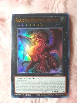 Yu-gi-oh! Disaster, Dragon Ruler of All Apocalypses ALIN-EN049 Ultra Rare 1st Ed - Image 1