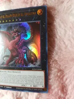 Yu-gi-oh! Disaster, Dragon Ruler of All Apocalypses ALIN-EN049 Ultra Rare 1st Ed - Image 3