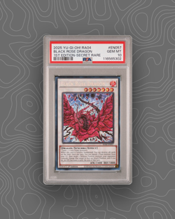 2025 YU-GI-OH! RA04-EN057 BLACK ROSE DRAGON 1ST EDITION SECRET RARE PSA 10 - Image 1