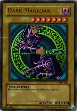 Yugioh Dark Magician SDY-006 Unlimited Edition Ultra Rare DMG - Image 1