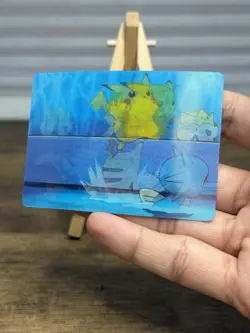 Pokemon Pikachu/Horsea/Togepi Lenticular Viz Video Promo 3D Card PIKA-0019D/DVD - Image 1