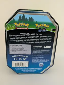 Empty Pokemon Go Trading Card Game Tin Pikachu - Image 4