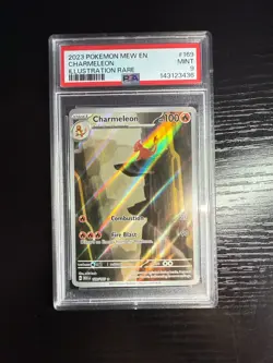 CHARMELEON 169/165 PSA 9 2023 POKEMON CARD MEW EN ILLUSTRATION RARE - Image 1