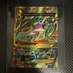 Mega M Rayquaza EX Shiny Full Art Holo Card 98/98 XY-Ancient Origins Pokemon - Image 1