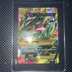 Mega M Rayquaza EX Shiny Full Art Holo Card 98/98 XY-Ancient Origins Pokemon - Image 3