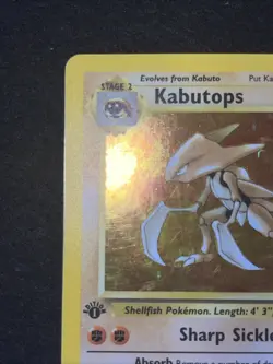 Pokemon TCG Kabutops Holo Rare Card 1st Edition Fossil 9/62 - Image 3