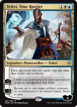 MTG Teferi, Time Raveler, Light Play, English War of the Spark - Image 1