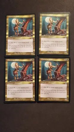 MTG Magic **LLANOWAR DEAD (x4)** Apocalypse, Playset, English, Lightly Played - Image 1