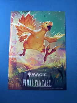 NEW - Chocobo Racing Final Fantasy Promotional Print Magic The Gathering 7x5 - Image 1