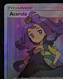 Pokemon Acerola Full Art Ultra Rare Trainer 142/147 Sm-Burning Shadows EN MP - Image 4