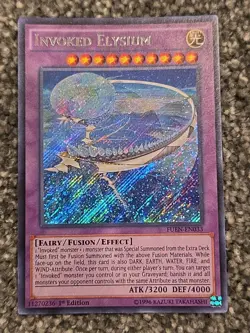 Yugioh- 1X Invoked Elysium - Secret Rare - 1st Edition - FUEN-EN033 - VLP - Image 1