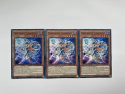 MZMU-EN032 Chronicle Sorceress x3 Super Rare 1st Edition YuGiOh Playset - Image 1