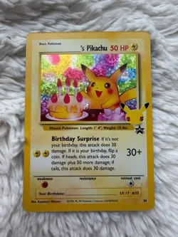Pokemon TCG - Pikachu Birthday Promo - Celebrations 25th Anniversary - #24 - Image 1