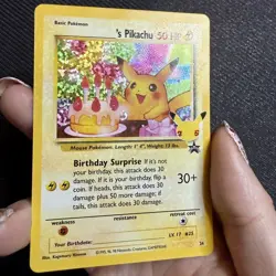 Pokemon TCG Birthday Pikachu - Promo 24 - Celebrations 25th Anniversary - Holo - Image 2