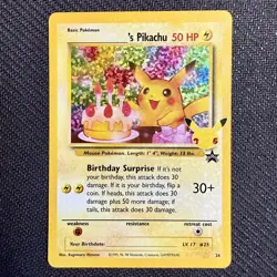 Pokemon TCG Birthday Pikachu - Promo 24 - Celebrations 25th Anniversary - Holo - Image 3