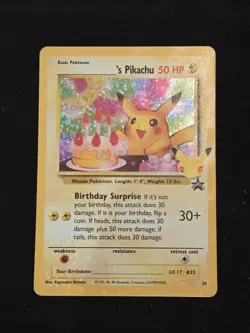 Pokemon TCG Birthday Pikachu Promo 24 - Celebrations 25th Anniversary Set NM - Image 2