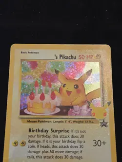 Pokemon TCG Birthday Pikachu Promo 24 - Celebrations 25th Anniversary Set NM - Image 4