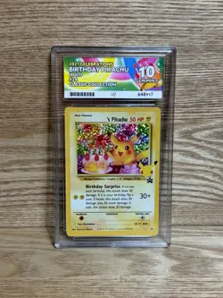 Pokemon TCG Birthday Pikachu #24 Celebrations 25th Anniversary Ace 10 Gem Mint - Image 1