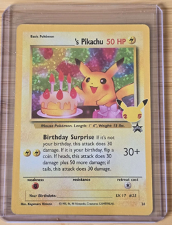 Pokemon TCG Birthday Pikachu #24 Celebrations 25th Anniversary - Image 1