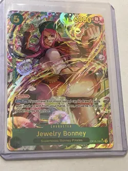 One Piece Tcg Jewelry Bonney Op12-118 Sec Rare Alt Art Mint - Image 1