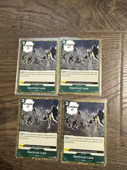 Play Set. One Piece CCG Electrical Luna OP08-036 - Two Legends ENGLISH FOIL Rare - Image 1