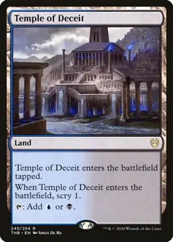 Temple of Deceit THEROS BEYOND DEATH MTG MAGIC LAND RARE - Image 1
