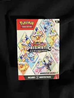 Pokemon Scarlet & Violet Prismatic Evolutions Booster Bundle Box 6 Packs - Image 1