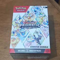Pokemon TCG Scarlet & Violet Prismatic Evolutions Booster Bundle Box (6 packs) - Image 1