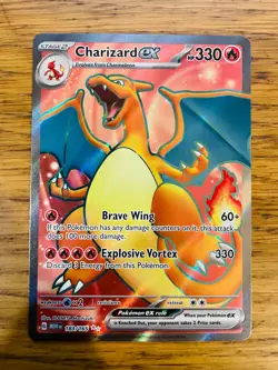 NEAR MINT! Charizard ex (183/165) S&V 151 Full Art Ultra Rare Pokemon Card! - Image 1
