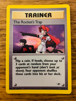The Rocket's Trap (19/132) Holo Gym Heroes Pokemon Card! FREE P&P! - Image 1