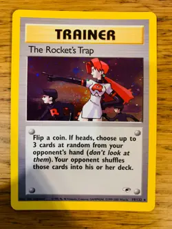 The Rocket's Trap (19/132) Holo Gym Heroes Pokemon Card! FREE P&P! - Image 2
