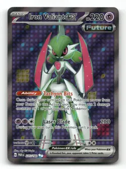 Iron Valiant ex 225/182 - Paradox Rift - Pokemon Card NM/M - Image 1