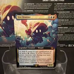 Vivi Ornitier Extended Art Borderless Non-Foil 0514 Final Fantasy MTG English NM - Image 1