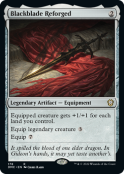 1 x Blackblade Reforged - Commander: Dominaria United - Light Play - MTG - Image 1