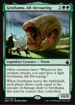 1 x Grothama, All-Devouring - Battlebond - Light Play - MTG - Image 1