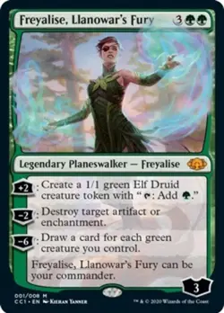 1 x Freyalise, Llanowar's Fury - Commander Collection: Green - Light Play - MTG - Image 1