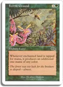 1 x Fertile Ground - Battle Royale - Light Play - MTG - Image 1