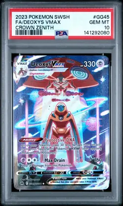 2023 Pokemon Sword And Shield Crown Zenith #GG45 Fa/Deoxys Vmax PSA 10 - Image 1