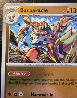 Barbaracle 043/088 Reverse Holo Uncommon Mega Evolution: Perfect Order Pokemon - Image 2