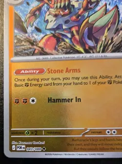 Barbaracle 043/088 Reverse Holo Uncommon Mega Evolution: Perfect Order Pokemon - Image 4