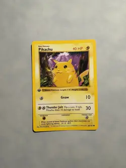 Pokemon Pikachu Shadowless Yellow Cheeks 58/102 Base Set - Image 1