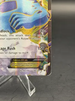 Pokemon TCG Thundurus EX (98 Full Art) 98/108 Roaring Skies Ultra Rare Holo HP - Image 4