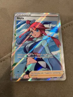 Skyla Full Art Trainer Supporter Ultra Rare Shining Fates Pokemon 72/72 - Image 1