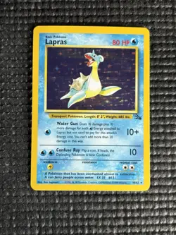 Pokemon TCG - Lapras - 10/62 - Holo Unlimited - Fossil Unlimited LP - Image 1