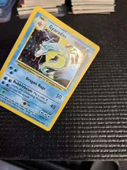 Pokemon TCG Gyarados Base Set 6/102 Holo Rare Ungraded LP - Image 2
