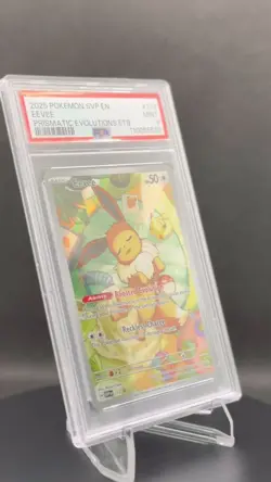 💤✨ Pokemon TCG – Eevee 173 – Prismatic Evolutions (2025) – Promo – PSA 9 (MINT) - Image 2