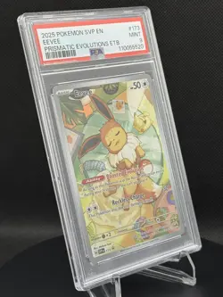 💤✨ Pokemon TCG – Eevee 173 – Prismatic Evolutions (2025) – Promo – PSA 9 (MINT) - Image 5